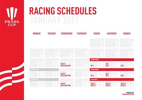 prada cup 2020 timetable|prada cup racing schedule.